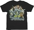 Transformers Mighty Fine Autobots Blow-Up Scene Black T-shirt Tee