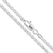 Sterling Silver Diamond-Cut Rope Chain 2.2mm Solid 925 Italy New Necklace