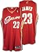 LeBron James Reebok NBA Authentic Maroon Cleveland Cavaliers Jersey - 56