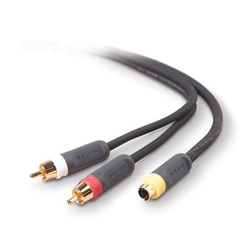 Belkin PureAV AV22101 03 3 Foot S Video and Audio Cable Kit