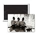 Sitting down on the job - 3x2 inch Fridge Magnet - large magnetic button - Magnet