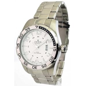 Mens Croton Steel Tachymeter Aquamatic Date Watch CA301167SSDW (Watch)