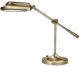 Verilux Heritage Natural Spectrum Deluxe Desk Lamp, Antiqued Brushed Brass
