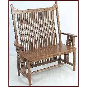 Royal Mission Bench-Oak (Dark Stain) by Amish
