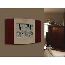 La Crosse Technology WS-8157U-CH-IT Atomic Clock with Outdoor Temperature and Weather Forecast