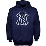 New York Yankees Navy Blue Jersey Logo Hoody Sweatshirt