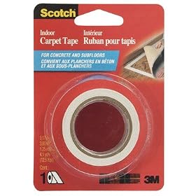 3M CT1010 Indoor Carpet Tape 1.25 inch x 4.1 yard