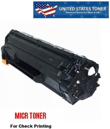 HP P1505 P1505N M1522N M1522NF CB436A 36A MICR Toner Cartridge for Check Printing. United States Toner brand, STMC Certified, Sold Exclusively Through United States Toner