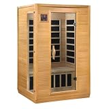 Luxury 2 Person Carbon Sauna with Side Glass