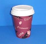Produkt-Bild: 100 Kaffeebecher Pappebecher Coffee to go 0,3 mit Deckel