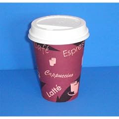 100 Kaffeebecher Pappebecher Coffee to go 0,3 mit Deckel