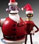 FUTURAMA ROBOT SANTA / SANTA BENDER FIGURE 2 PACK 2008 COMIC CON EXCLUSIVE