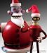 FUTURAMA ROBOT SANTA / SANTA BENDER FIGURE 2 PACK 2008 COMIC CON EXCLUSIVE_s-1