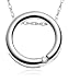 10k White Gold Diamond Circle Pendant (.02 cttw, G-I Color, I3 Clarity)
