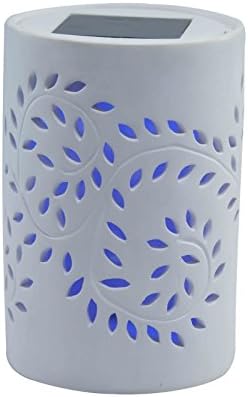 Yinarts SYA-1307 Solar Powered Ceramic Table Lamp With Color Changing LED - Set of 2