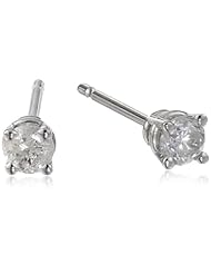 10k Gold Diamond Studs (1/5 cttw, J-K Color, I2-I3 Clarity)