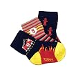 Robeez organic socks Firetruck navy 3p