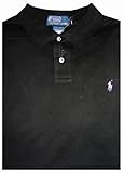 Men's Polo By Ralph Lauren Big and Tall Short Sleeve Polo Shirt Black with Purple Pony XXL Men's Polo By Ralph Lauren Big and Tall Short Sleeve Polo Shirt Black with Purple Pony XXL