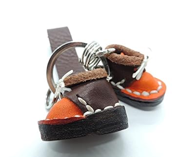 Miniature Handmade Genuine Leather Boots or Shoes Key Chain Key Ring Key holder