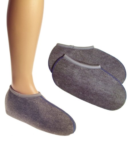 2 Paar Stiefelsocken sogenannte Ro�haarsocken Grau Made in Germany