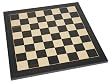 19" Wood Chessboard - Black Stained Look