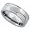 Tungsten 8 mm (5/16 in.) Domed Comfort Fit Band w/ Raised Edges (Available in Sizes 7 to 14), size 7