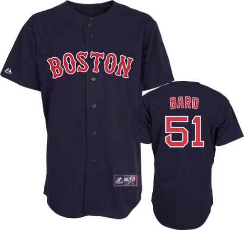 Mike Lowell Jersey: Adult 2010 Majestic Alternate Navy Replica #25 Boston Red Sox Jersey