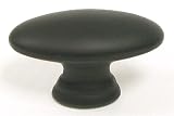 Oval Knob - Oval Knob in Flat Black