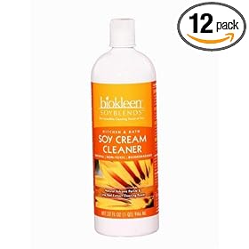 Biokleen Soy Blends Soy Cream Cleaner, 32-Ounce Bottles (Pack of 12)