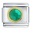Low price Round May Emerald Color Birthstone Italian Charms