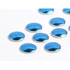 Hotfix- Aluminium-Nieten von Unique 6.0mm (Capri Blue), 100 St�ck