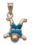 14k Yellow Gold Enamel Little Boy Charm