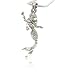 Silver Mermaid Charm Pendant Necklace Fashion Jewelry