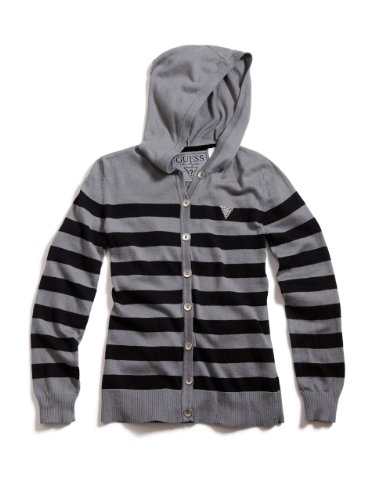GUESS Kids Girls Hooded Sweater with Sequin Patch