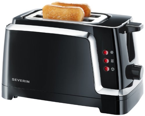 Severin AT 2555 Automatik-Toaster, schwarz-chrom 