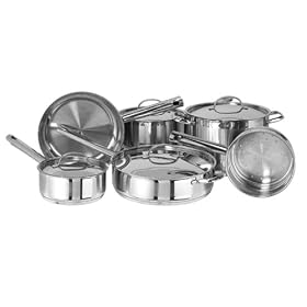 Innova Leyse 10-Piece Stainless-Steel Cookware Set