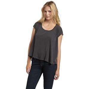 Splendid Women's Vintage Grey Boxy Tee Splendid Women's Vintage Grey Boxy Tee