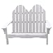Cottage Classics Adirondack Settee - White