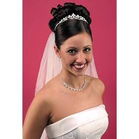 Petite Princess Tiara: Made With Genuine Austrian Crystals and Accented With Two Faux Pearl Flower Designs 41RCP0JADHL. SL500 AA280 Petite Princess Tiara: Made With Genuine Austrian Crystals and Accented With Two Faux Pearl Flower Designs