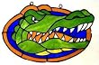 Florida Gators Stained Glass Suncatcher