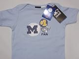 Michigan Wolverines (University of) NCAA Blue Short Sleeve T-Shirt Baby/Infant Onesie 12 Months