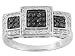 10KT WG .50CTW WHITE AND HEAT TREATED BLACK DIAMOND RING