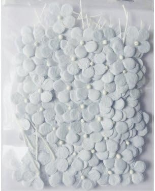 Tiny Floral Paper Craft Five Petals Pale Blue Shade Size 15 Mm. Pack of 100 Pcs