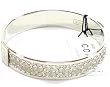 Image of AUTHENTIC COACH 1/2 SIGNATURE BANGLE 94061 (Silver/Silver)