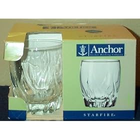 Click here to buy Anchor Starfire 12oz. Rocks Glass (4) by Anchor Hocking.