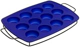Kitchenaid Wire Sled With 12 Cup Muffin Pan, Silicone, Blue