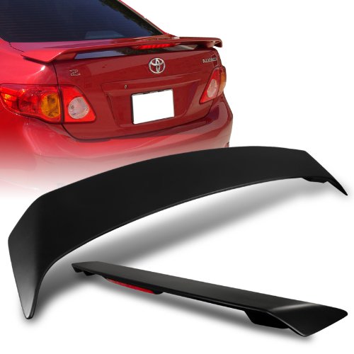 Cheap 2009 2011 Toyota Corolla Rear Trunk ABS Plastic Spoiler Wing w