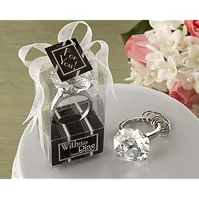 "With This Ring" Engagement Ring Keychain