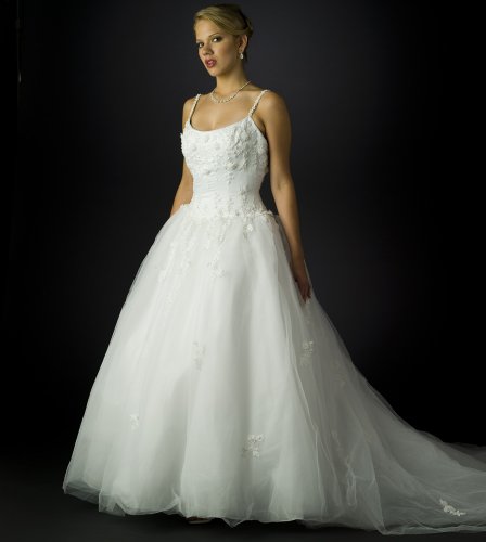 White Beaded Evening Dress - Prom, Informal Bridal, Wedding, Party, Formal Gown by Sean Collection (B8039) White