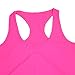 Semath Women's Stretchy Solid Color Essential Loose Fit Tank Top Supersoft Cami, 4 Pack/Shocking Pink/Light Blue/Black/Rosered, Medium